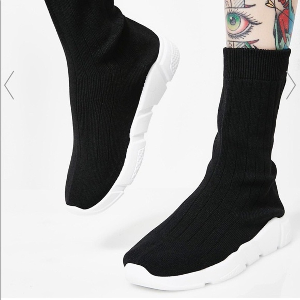 Black Bella Marie Topaz sock sneakers 7.5
